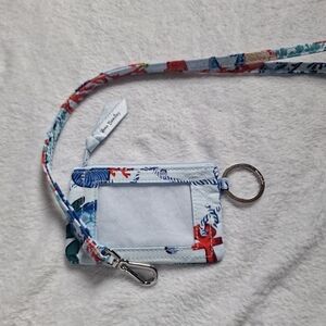 Vera Bradley Zip Id Case with Lanyard